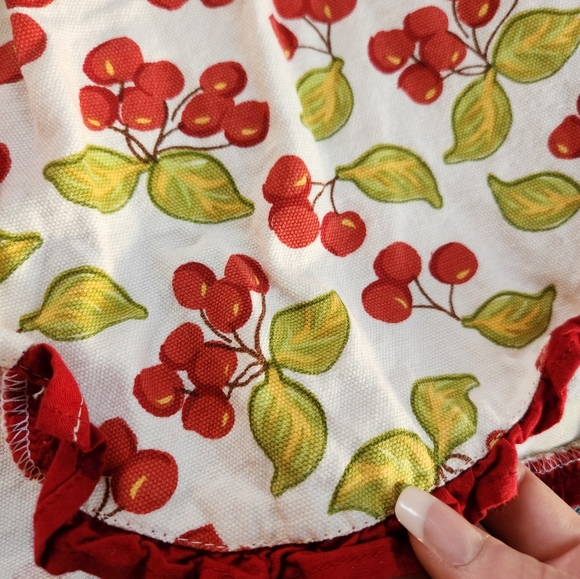 Cotton Apron Cherry Print - Picture 3 of 8